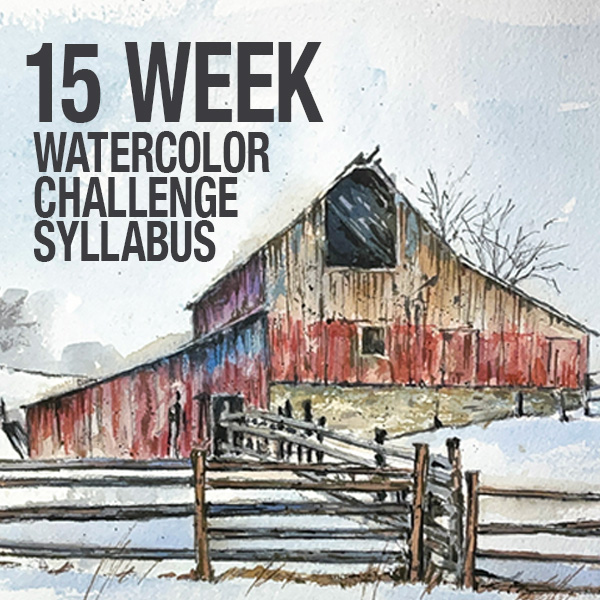 15-week watercolor syllabus